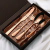 4pcs Stainless Steel Cutlery Sets Rainbow Colourful Iridescent Spoon Forks Set