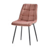 2× Modern Kitchen Dining Chairs Velvet Padded Seat Office Living Room Chair Set