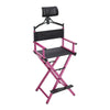 Folding Makeup Artist Directors Chair Photography Shooting Stool with Headrest