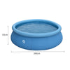 3M Large Round Summer Inflatable Swimming Pool Garden Family Kids Paddling Pools