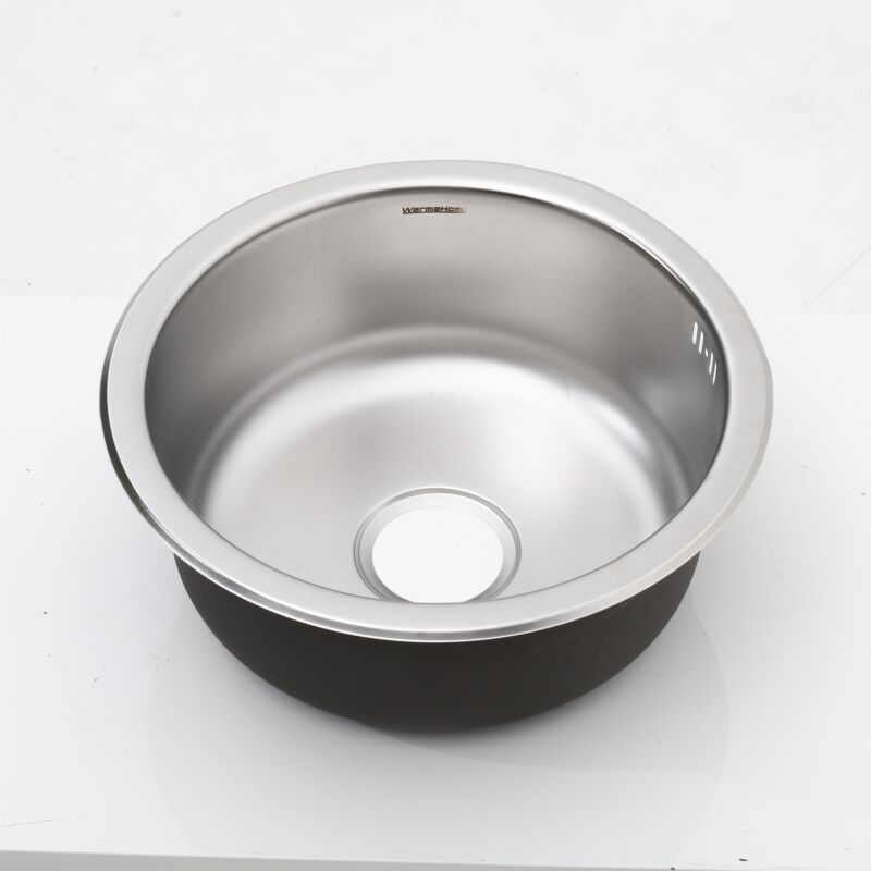 Modern Catering Kitchen Inset Sink Stainless Steel Laundry Topmount Square/Round