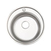 Modern Catering Kitchen Inset Sink Stainless Steel Laundry Topmount Square/Round