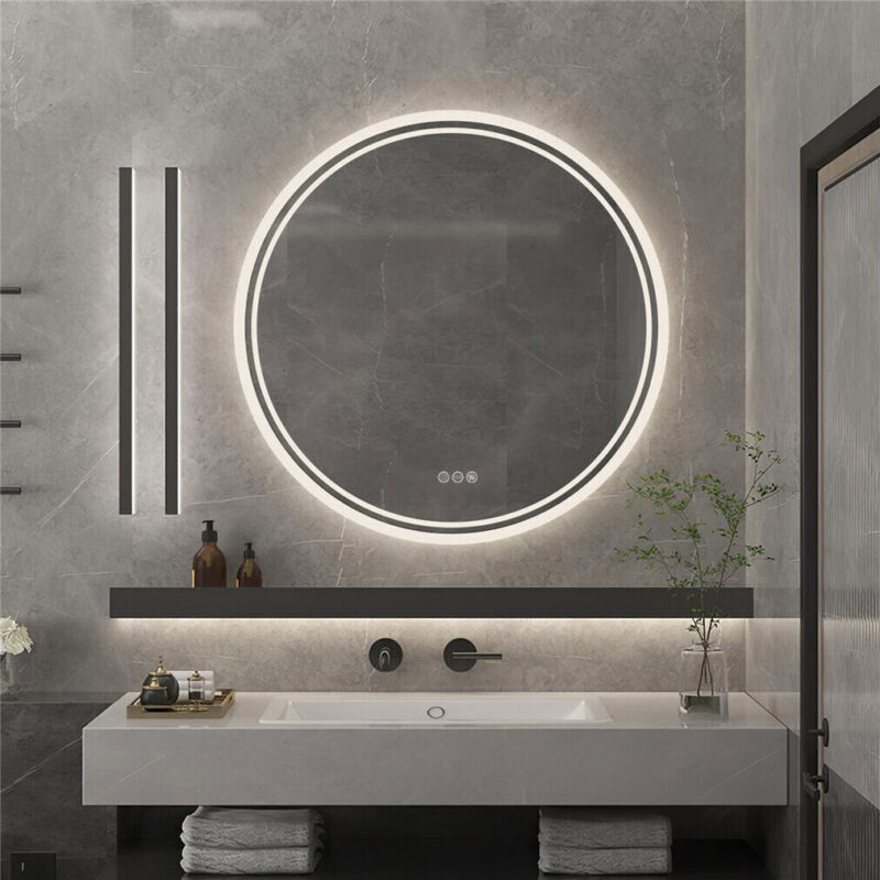 XXL Large Fogless LED Bathroom Mirror Dual Hanging Makeup Vanity Mirror Series