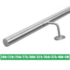 Stair Handrail Brushed Polished Stainless Steel Hand Rail Bannister + Brackets