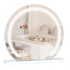 Hollywood Vanity Make Up Mirror with Lights 18-LED Tabletop Wall Metal 80x62cm