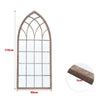Window Style Arch Wall Hanging Mirrors Glass Panel Vintage Hallway Home 115*50cm