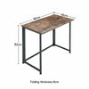 Folding Metal Frame Writing Desk ComputerTable Home Office PC Laptop Workstation