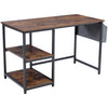 120x60cm Computer Desk with Storage Shelves Home Office Study Writing Work Table