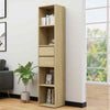 Rustic Tall Cabinet Shelf Bookcase Book Storage Free Standing Shelves Bookshelf