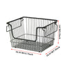 Kitchen Fruit Vegetable Basket Stackable Storage Metal Rack Bathroom Organizer