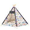 Large Pet Teepee Bed Cat/Kitten/Dog/Puppy Igloo Play Tent Tipi House Cushion Mat