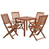 Garden Furniture Set Ding Table Chairs Solid Wood Folding Outdoor Table Chairs