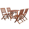 Garden Furniture Set Ding Table Chairs Solid Wood Folding Outdoor Table Chairs