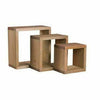 WOODEN WALL FLOATING CUBE BOX SHELF SHELVES UNIT DISPLAY WALLS STORAGE SHELF
