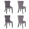 1/2/4/6 Velvet Dining Chairs Accent Seat Windsor Kitchen Dressing Room Bedroom