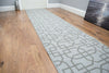New Grey Trellis Long Hallway Stairs Runner Non Slip Kitchen Washable Mat Rug UK