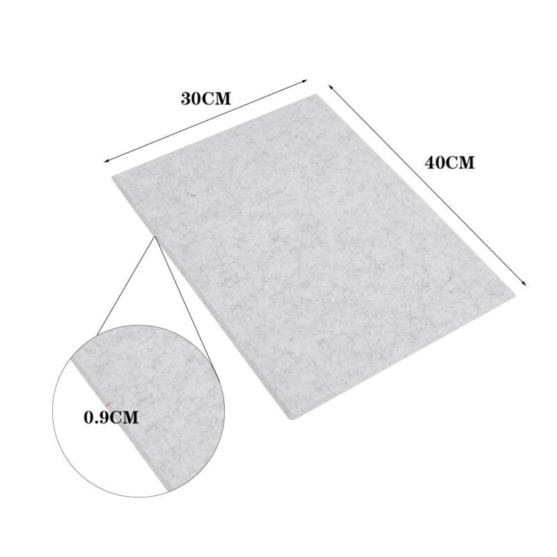 12X Acoustic Panels Sound Proofing Home Studio Recording 9mm Sheet Self-Adhesive