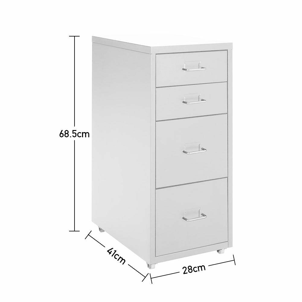 Home Office Metal Filing Cabinet Cupboard Drawer Unit Cabinet 3/4/5/6/8 Drawers