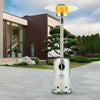 225CM 13KW Garden Patio Gas Heater Stainless Steel Burner with Wheels Dust Cover