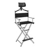 Folding Makeup Artist Directors Chair Photography Shooting Stool with Headrest