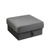 Velvet Foldable Storage Ottoman Seat Stool footrest Bench 60cm x 60cm x 30cm