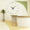 3D DIY Extra Large Roman Numerals Luxury Mirror Wall Sticker Clock Home Decor
