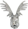 Ornamental Moose Head - Hanging Wall Mounted Deer Antler For Home Lounge Decor