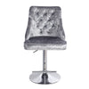 Soft Gas Lift Crushed Velvet Breakfast Bar Stool Counter Chair Swivel Stool