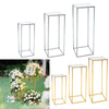 Metal Flower Rack Wedding Party Art Geometric Column Vases Stand Top Props Decor