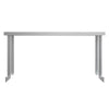 Commercial Kitchen Stainless Steel Single Double Over Shelf For Prep Table