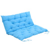 2 3 Seater Tie-On Garden Bench Cushion Swing Chair Replacement Seat Pad Backrest