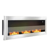 Bio Ethanol Fireplace Real Fire Frame 2/3 Burner Wall/Insert w Protective Glass