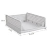 Detachable Wardrobe Drawer Cabinet Organizer Stackable Clothes Storage Box White