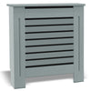 White Radiator Cover Small Large MDF Slat Wood Cabinet Shelf Grill Furniture