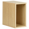Oak Vinyl Lp Music Record Storage Box Cube 12" Case Dj Studio Cabinet