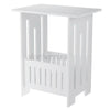 Bedside Table Bedroom Nightstand Storage Cabinet Chest Side End Organizer White