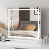 Hollywood Vanity Make Up Mirror with Lights 18-LED Tabletop Wall Metal 80x62cm
