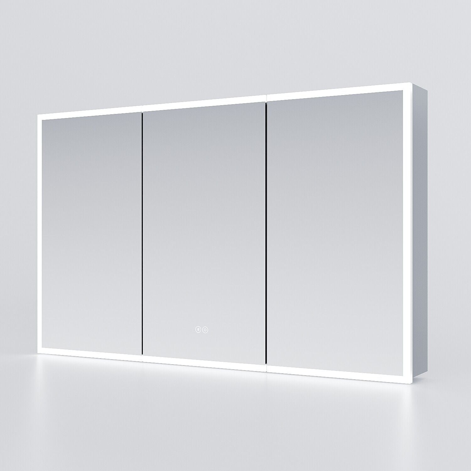 LED Bathroom Mirror Cabinet with Lights Bluetooth Shaver Socket Storage Cupboard