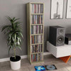 Stylish 8-Tier CD Cabinet Display Shelving Chipboard Freestanding Storage Furnit