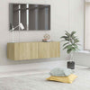 TV Cabinet TV Stand Unit Wall Mounted Floating Cupboard 2 Compartments Furniture
