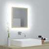LED Bathroom Mirror Toilet Wall Mirror Engineered Wood Multi Colours vidaXL