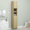 Bathroom Tallboy Cabinet Storage Cupboard Unit Freestanding with Door Shelves