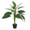 3ft Realistic Flower Tree Potted Plant Artificial Lily/Spathiphyllum Home Decor