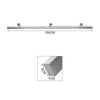 Brushed Stainless Steel Stair Handrail Smooth Metal Bannister Bracket Stair Rail