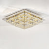 LED Ceiling Lamp Luxury Crystal Chandelier Remote Dimmable Living Room Kitchen