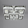 Modern Square Ceiling Chandelier Crystal Silver Light Lamp Pendant Home Hallway