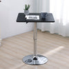 Round/Square Bar Table Adjustable Height Rotating Tabletop Breakfast Dining Room