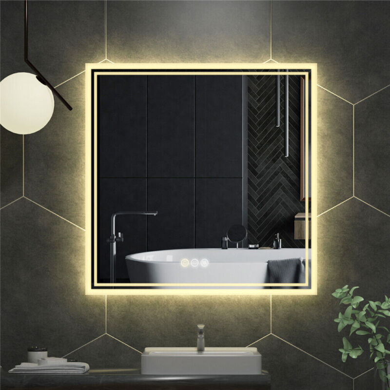XXL Large Fogless LED Bathroom Mirror Dual Hanging Makeup Vanity Mirror Series