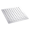 Round Square Stainless Steel Showerhead Rainfall Shower Head Rain Shower Chrome