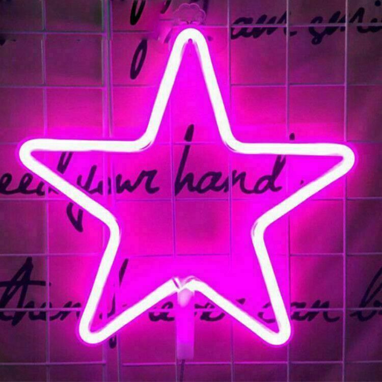 LED Neon Sign Art Decor Bar Light Wall Light Kids Room Home USB/Battery Powered